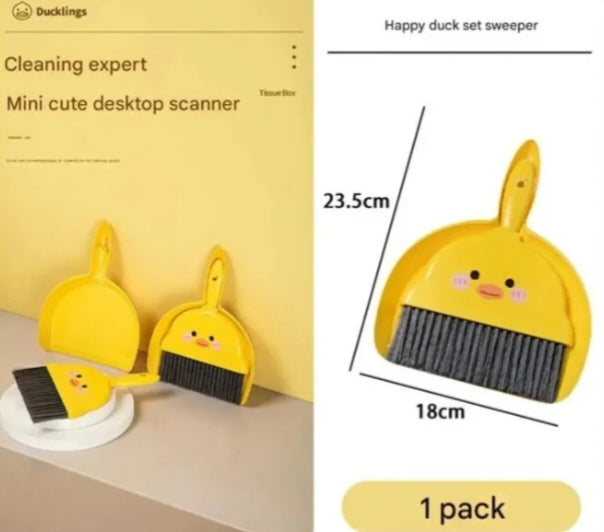 Dust pan and brush