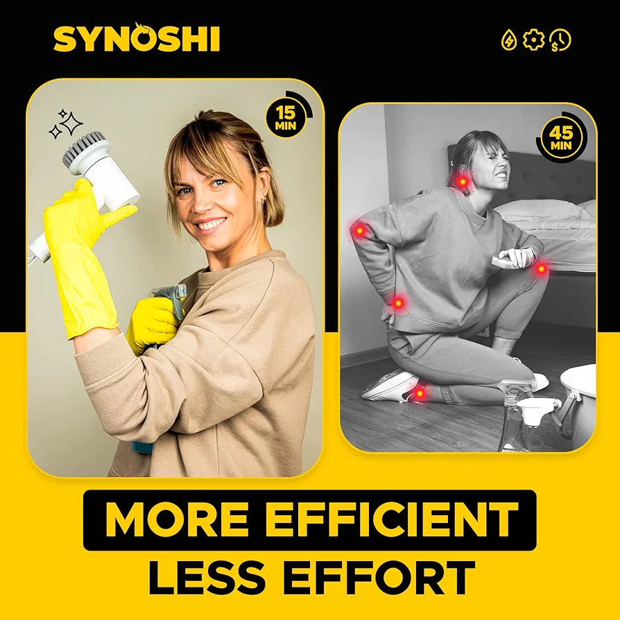 Synoshi electric spin scrubber