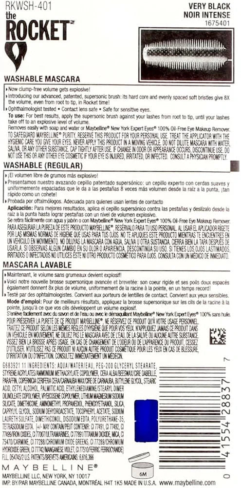 Maybelline New York 411 Very Black Mascara