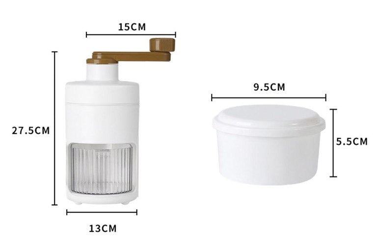 Ice crusher, Manual ice cream maker
