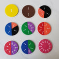 Fraction circle set