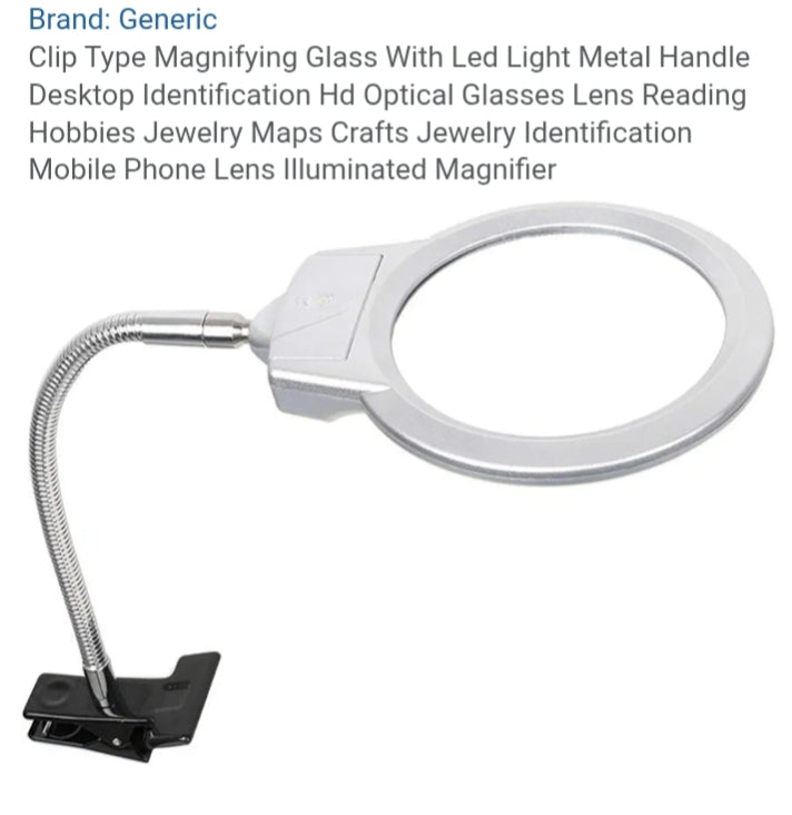 Top-tight metal hose magnifying glass