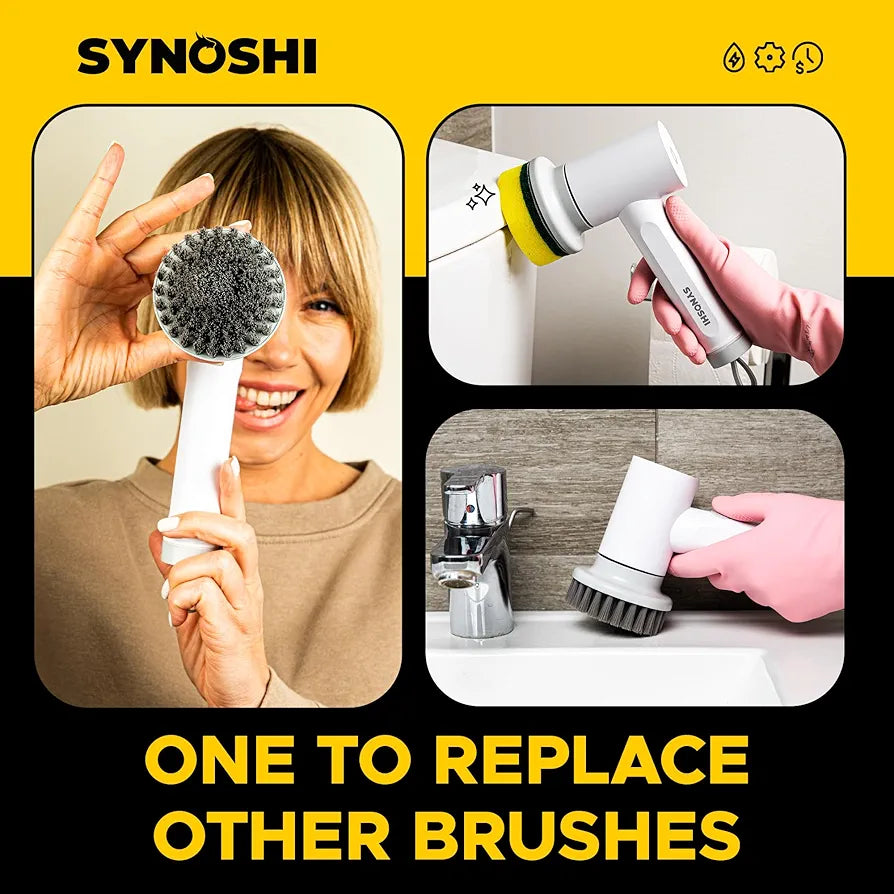 Synoshi electric spin scrubber