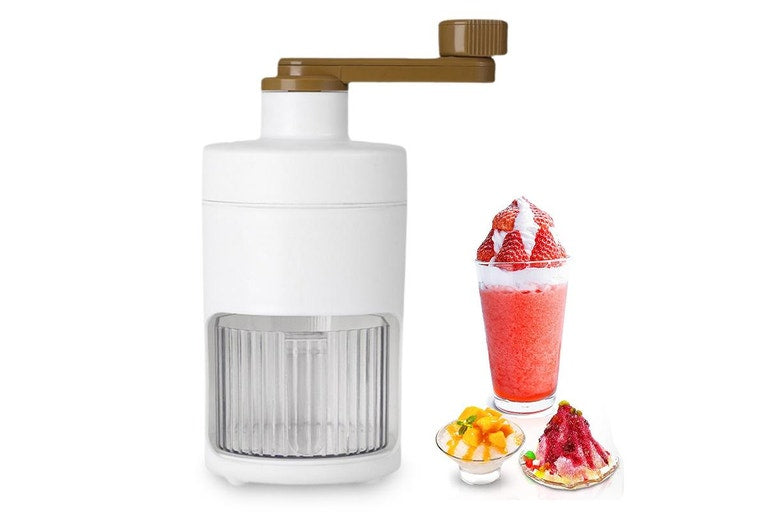 Ice crusher, Manual ice cream maker