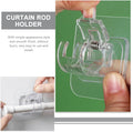 Self-Adhesive, No Drill Curtain Rod Bracket