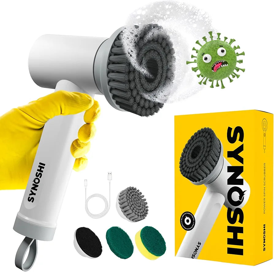 Synoshi electric spin scrubber