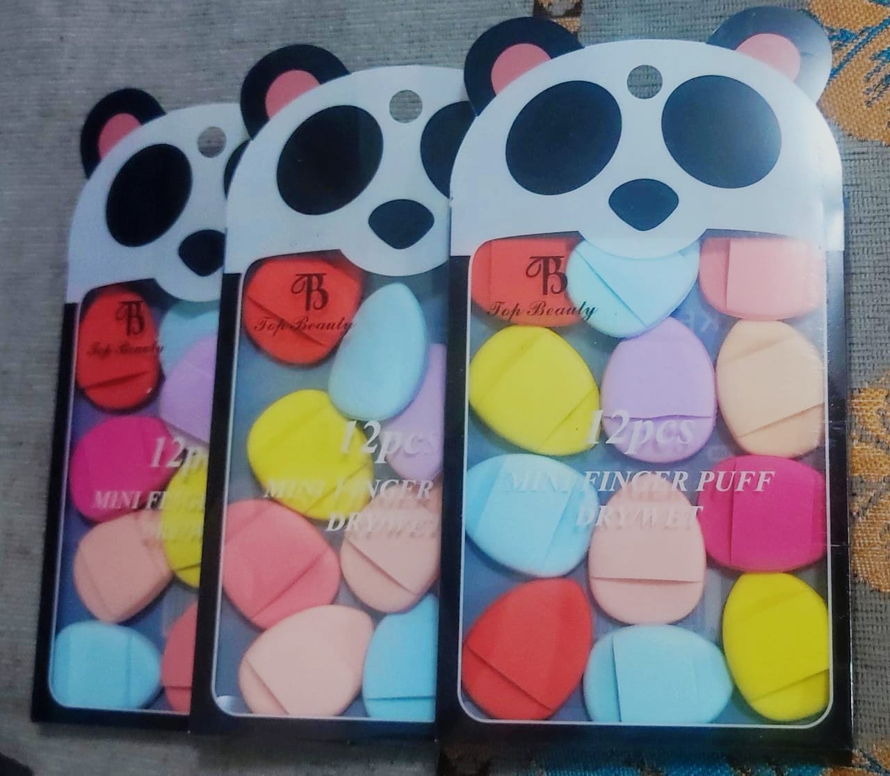 Mini finger powder puffs 12pcs