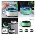 Self extinguishing ashtray with a built in air purifier