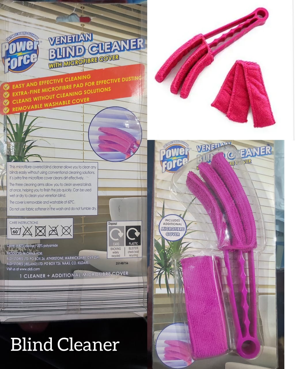 Window blind, AC flips cleaner