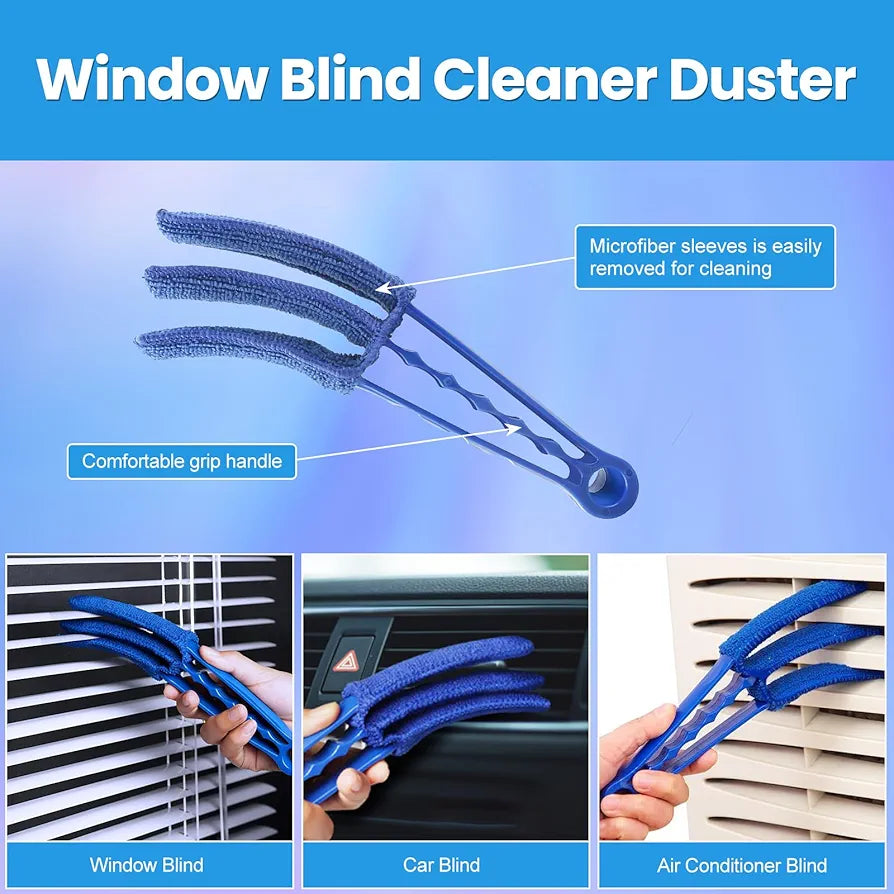 Window blind, AC flips cleaner