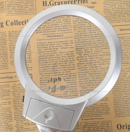 Top-tight metal hose magnifying glass
